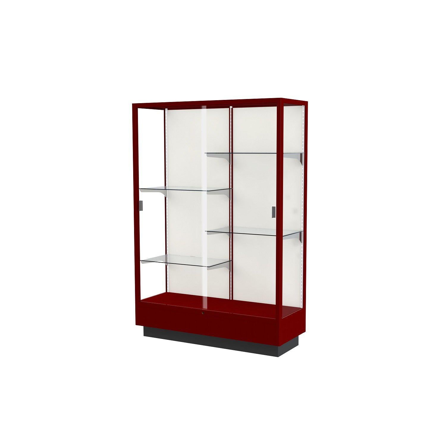 Heritage Series Floor Display Case with Hardwood Finish, 48"W x 70"H x 18"D