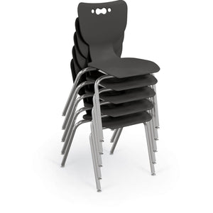 Hierarchy 4-Leg School Chair, Chrome Frame, 5 Pack-Chairs-