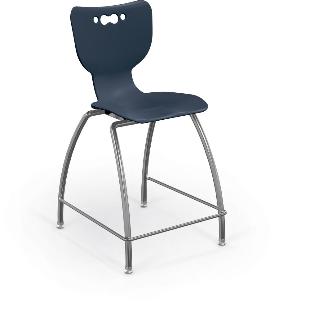 Hierarchy 4-Leg Stool-Stools-24"-Navy-