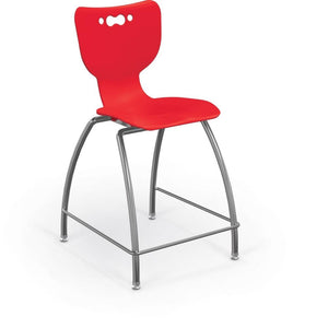 Hierarchy 4-Leg Stool-Stools-24"-Red-
