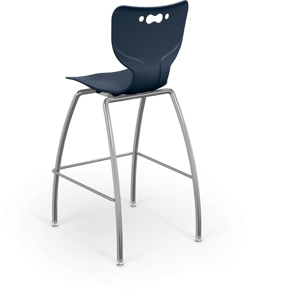 Hierarchy 4-Leg Stool-Stools-30"-Navy-