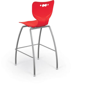 Hierarchy 4-Leg Stool-Stools-30"-Red-