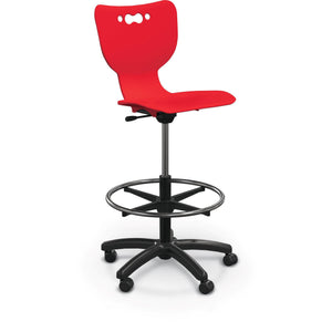 Hierarchy 5-Star Stool-Stools-Red-