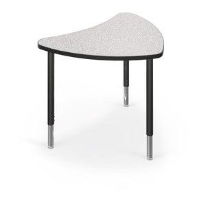 Hierarchy Chevron Desk-Desks-Small-Grey Nebula with Black Edgeband-Black