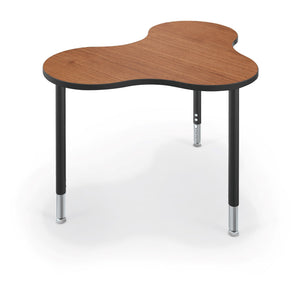 Hierarchy Cloud 9 Desk and Table-School Furniture-Medium-Amber Cherry with Black Edgeband-
