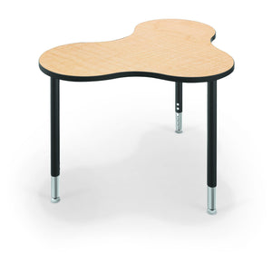 Hierarchy Cloud 9 Desk and Table-School Furniture-Medium-Fusion Maple with Black Edgeband-