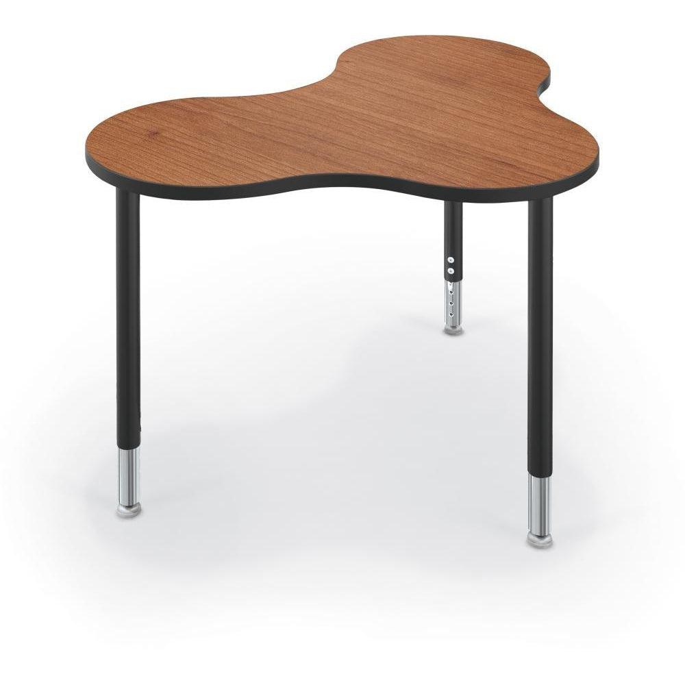Hierarchy Cloud 9 Desk and Table-School Furniture-Small-Amber Cherry with Black Edgeband-