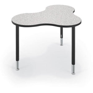 Hierarchy Cloud 9 Desk and Table-School Furniture-Small-Grey Nebula with Black Edgeband-