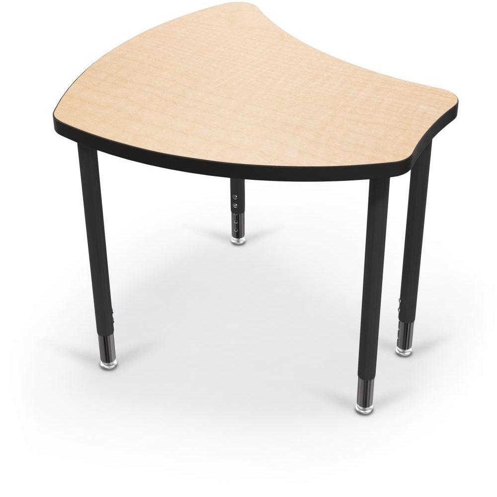 Hierarchy Shapes Desk-Large-Fusion Maple with Black Edgeband-