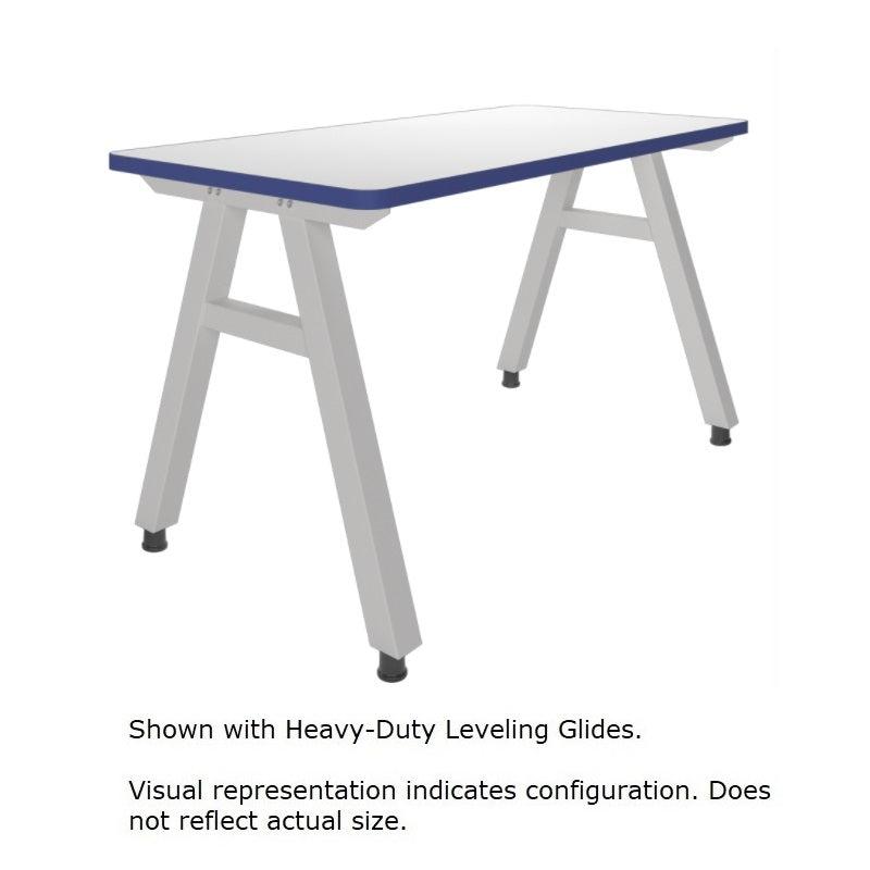 A-Frame Series Mobile Table, High Pressure Laminate Top, 60" W x 30" D x 36" H