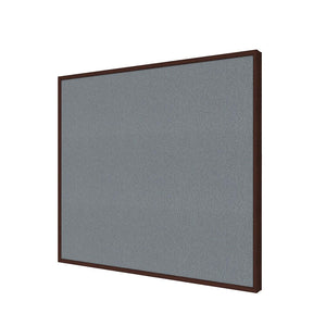 Impression Wood Framed Fabric Bulletin Board, 4' H x 4' W