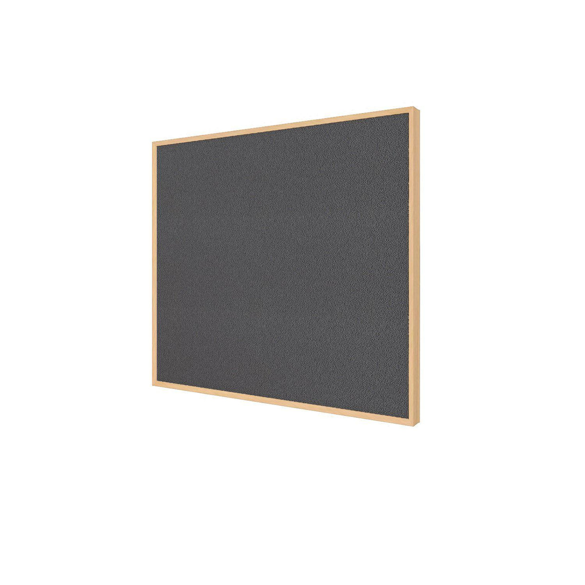Impression Wood Framed Fabric Bulletin Board, 4' H x 5' W