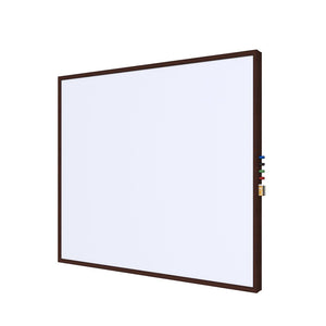 Impression Wood Framed Magnetic Porcelain Whiteboard, 4' H x 6' W