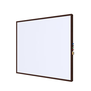 Impression Wood Framed Magnetic Porcelain Whiteboard, 4' H x 5' W