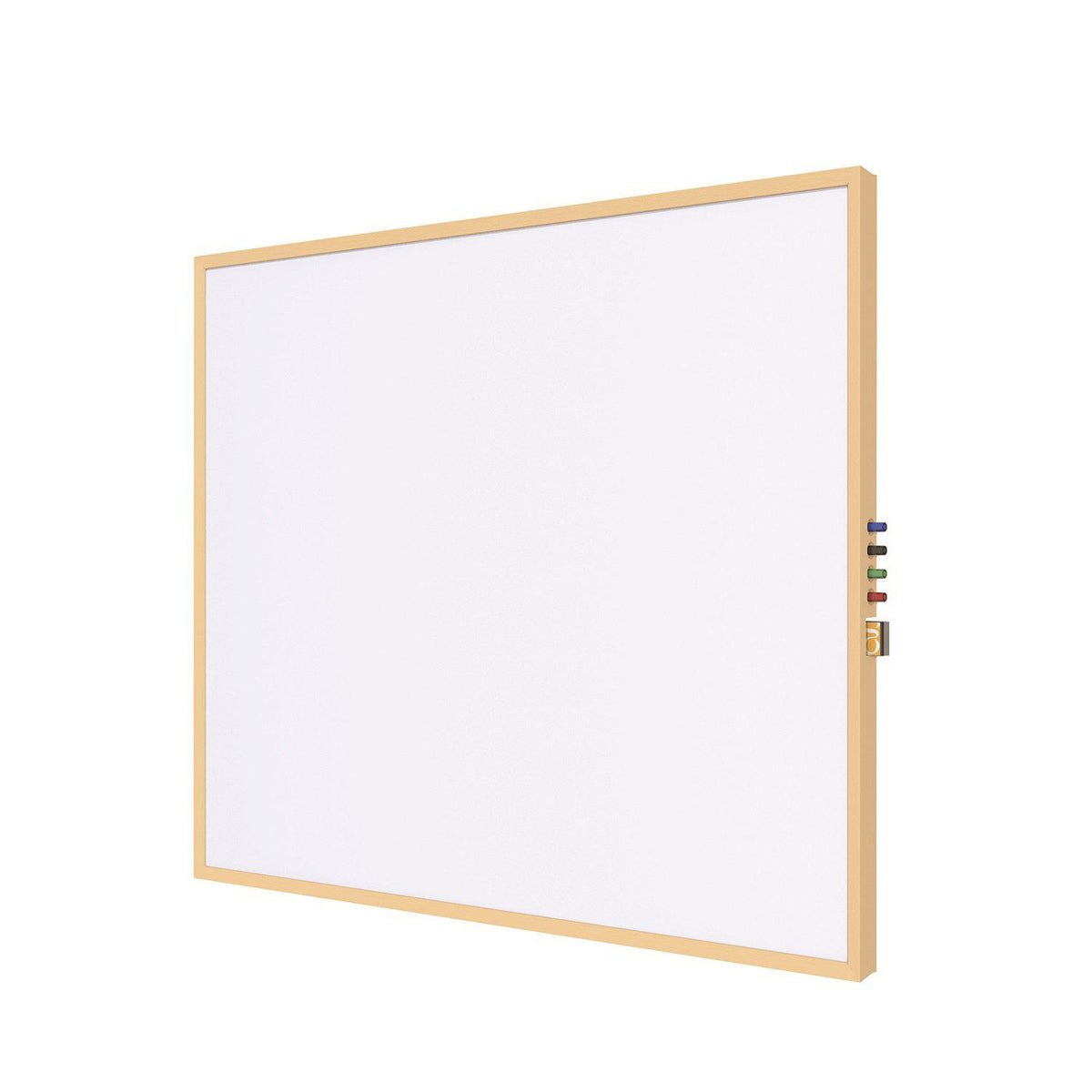 Impression Wood Framed Magnetic Porcelain Whiteboard, 4' H x 8' W