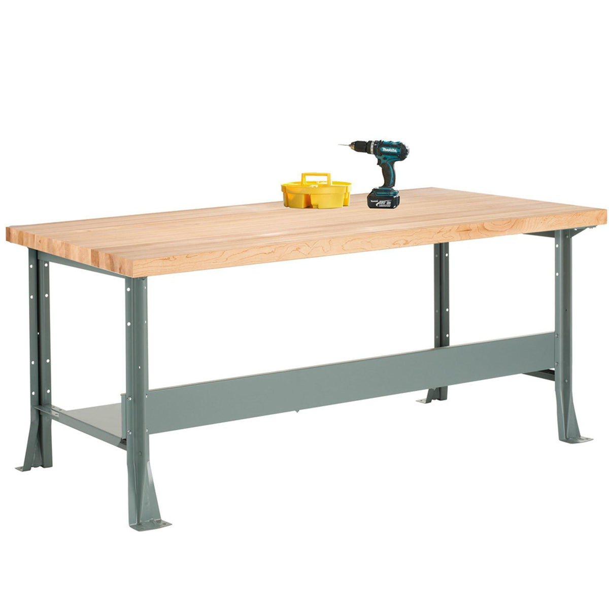 Industrial Steel Workbench-