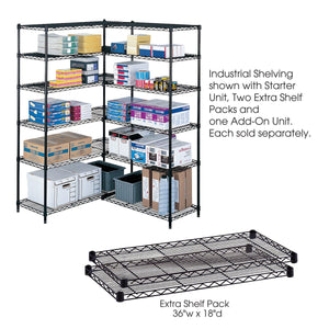 Industrial Wire Shelving, Starter Unit, 36 x 18"-Storage Cabinets & Shelving-