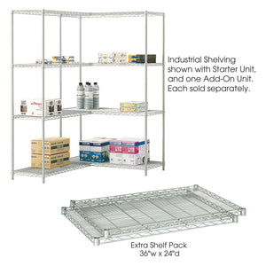 Industrial Wire Shelving, Starter Unit, 36 x 24"-Storage Cabinets & Shelving-