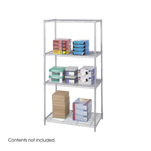 Industrial Wire Shelving, Starter Unit, 36 x 24"-Storage Cabinets & Shelving-Metallic Gray-