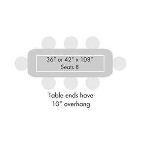 Midtown Table, Counter Height, 42" x 108" x 36"H, High Pressure Laminate Top, 3mm PVC Edge, 96" Base