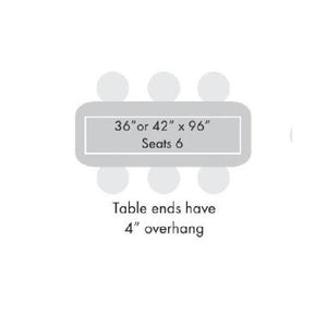 Midtown Table, Café Height, 42" x 96" x 30"H, High Pressure Laminate Top, 3mm PVC Edge, 96" Base