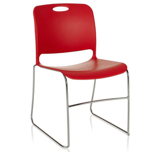 Maestro High-Density Sled Base  Stack Chair, Poly Seat and Back, FREE SHIPPING