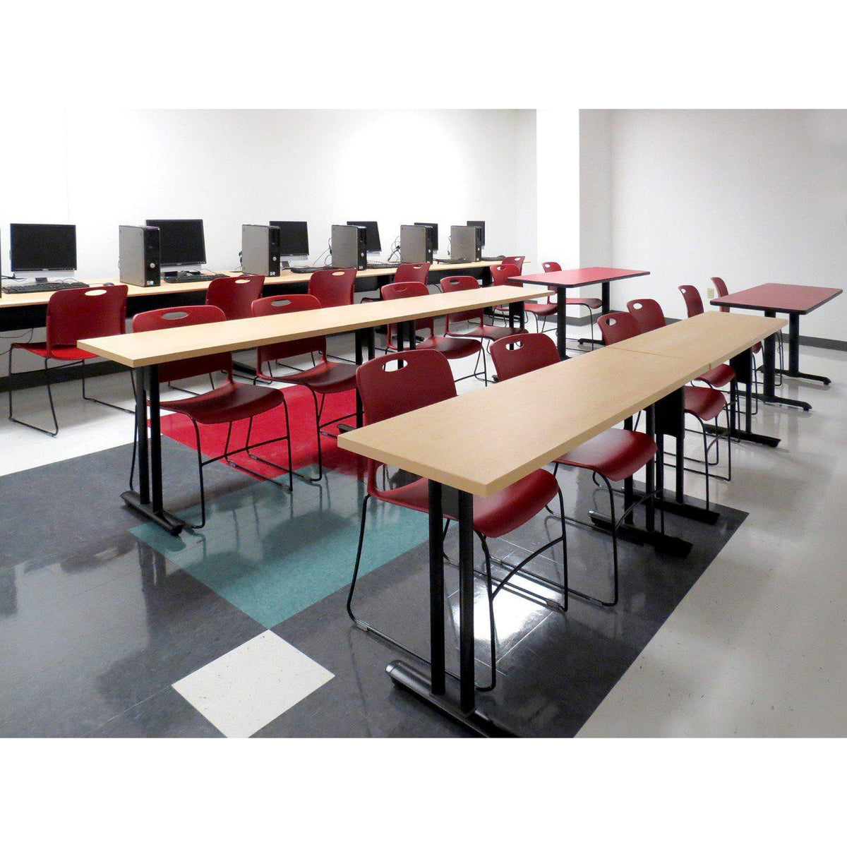 Maestro High-Density Sled Base  Stack Chair, Poly Seat and Back, FREE SHIPPING