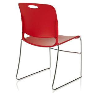 Maestro High-Density Sled Base  Stack Chair, Poly Seat and Back, FREE SHIPPING