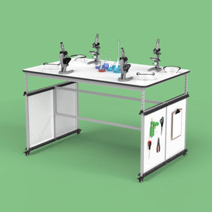 Modular Adjustable Height Makerspace and Science Lab Table