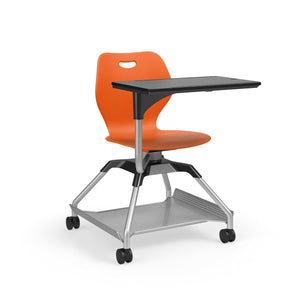 Learn2 Wave Mobile Chair with Black Worksurface-Chairs-Nemo (PNE)-Starlight Silver Metallic (SX)-Yes