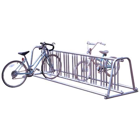 A Frame Galvanized Double Sided Portable Bike Rack 8 Long 14