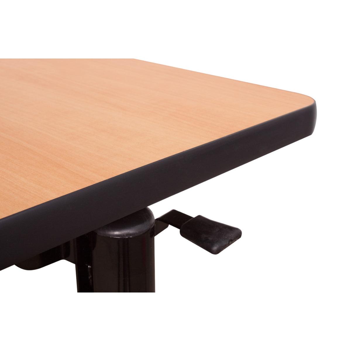 Kobe Flip Top Nesting Mobile Training Table with Modesty Panel, 72" x 30" Rectangle