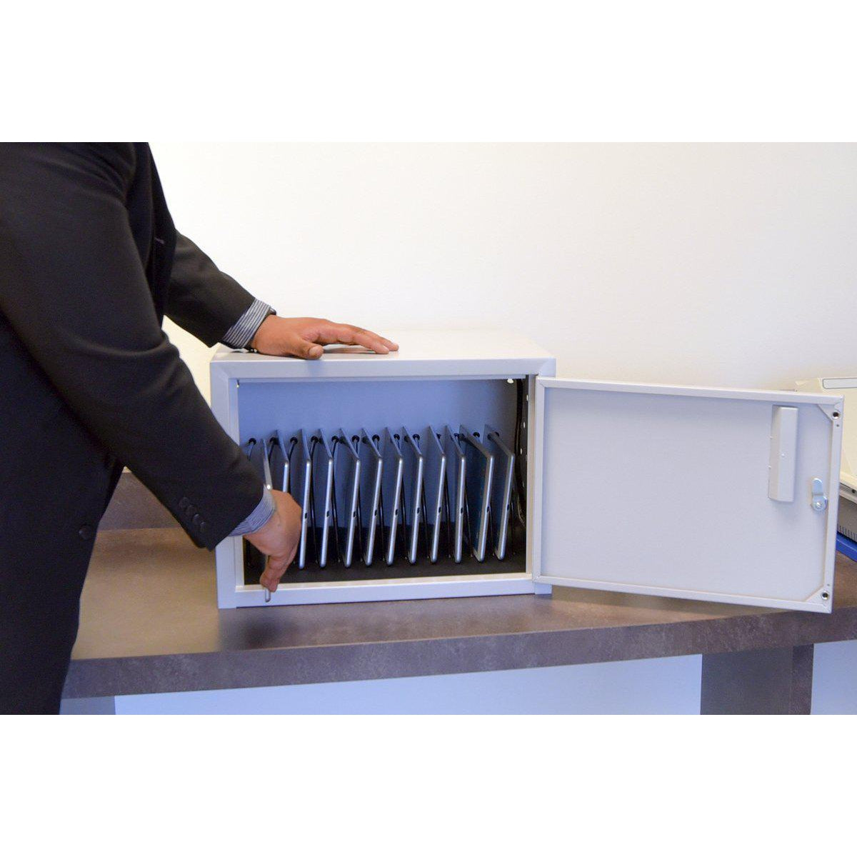 12-Tablet Wall/Desk Charging Box