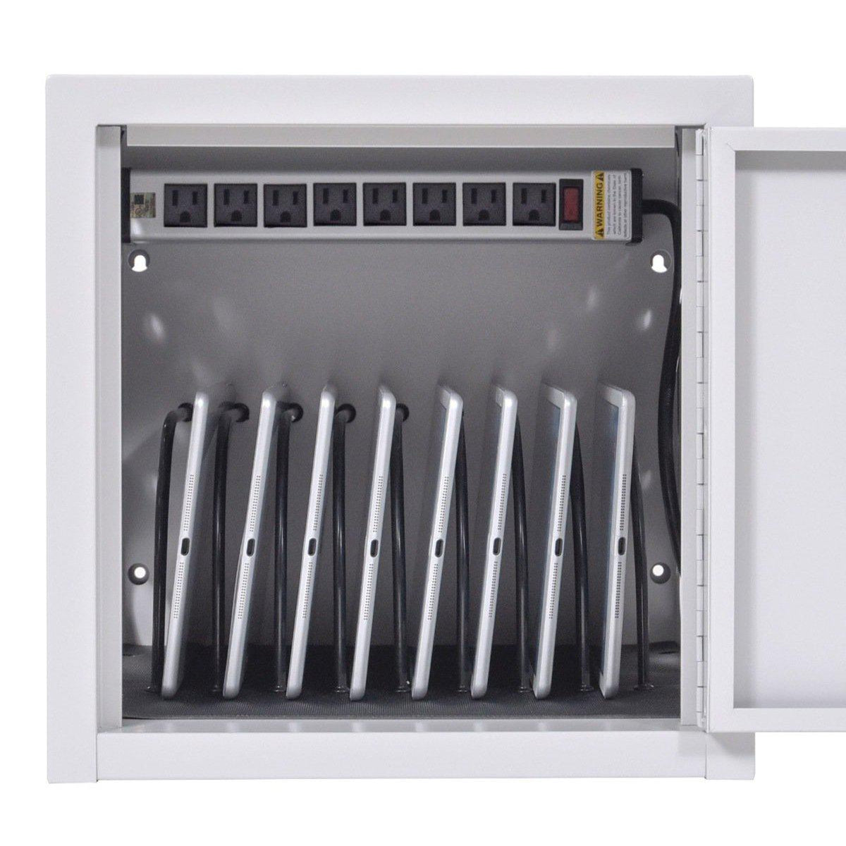8-Tablet Wall/Desk Charging Station