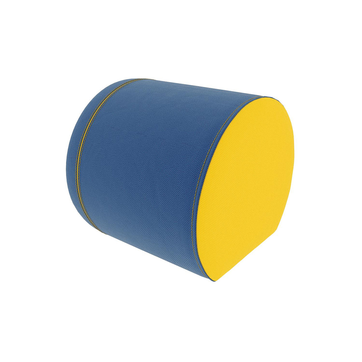 Fomcore Lotus Series Log Ottoman with 100% ALL-FOAM CORE, Antibacterial Vinyl Seat with Patterned Vinyl Sides, LIFETIME WARRANTY, FREE SHIPPING