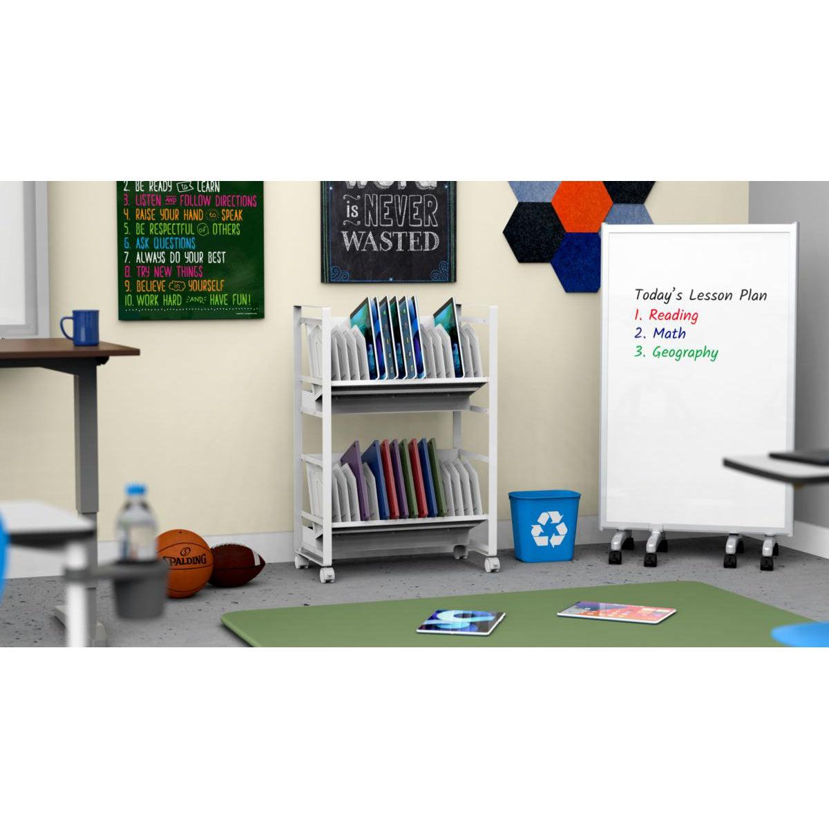 32-Tablet/Chromebook Open Charging Cart
