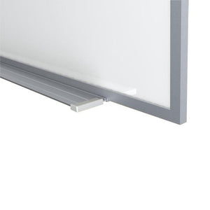 Proma 5' High Magnetic Porcelain Projection Whiteboard with Detachable Marker Tray and Maprail, 5' H x 6' W