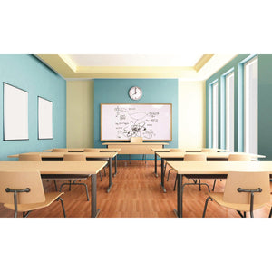 Magnetic Porcelain Whiteboard/Markerboard, Wood Frame, 4' H x 10' W, LIFETIME WARRANTY