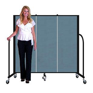 Screenflex FREEStanding Fabric Portable Room Divider Partitions, 5 Ft. High