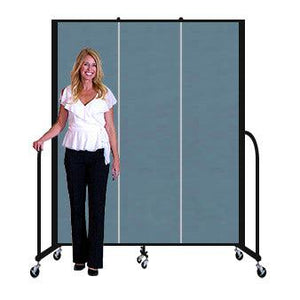 Screenflex FREEStanding Fabric Portable Room Divider Partitions, 6' 8" High