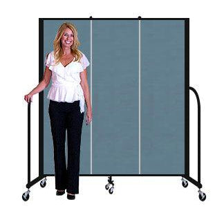 Screenflex FREEStanding Fabric Portable Room Divider Partitions, 6 Ft. High