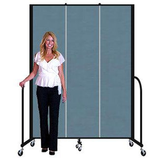 Screenflex FREEStanding Fabric Portable Room Divider Partitions, 7' 4" High