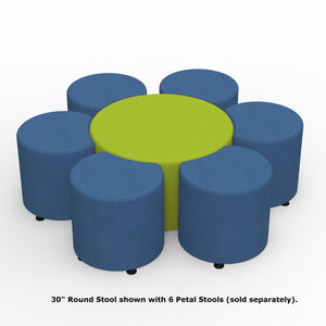 Sonik Soft Seating 30" Round Stool, 16" H