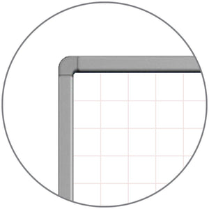 Mobile Double-Sided Magnetic Combination Ghost Grid/Whiteboard, 48" x 36"