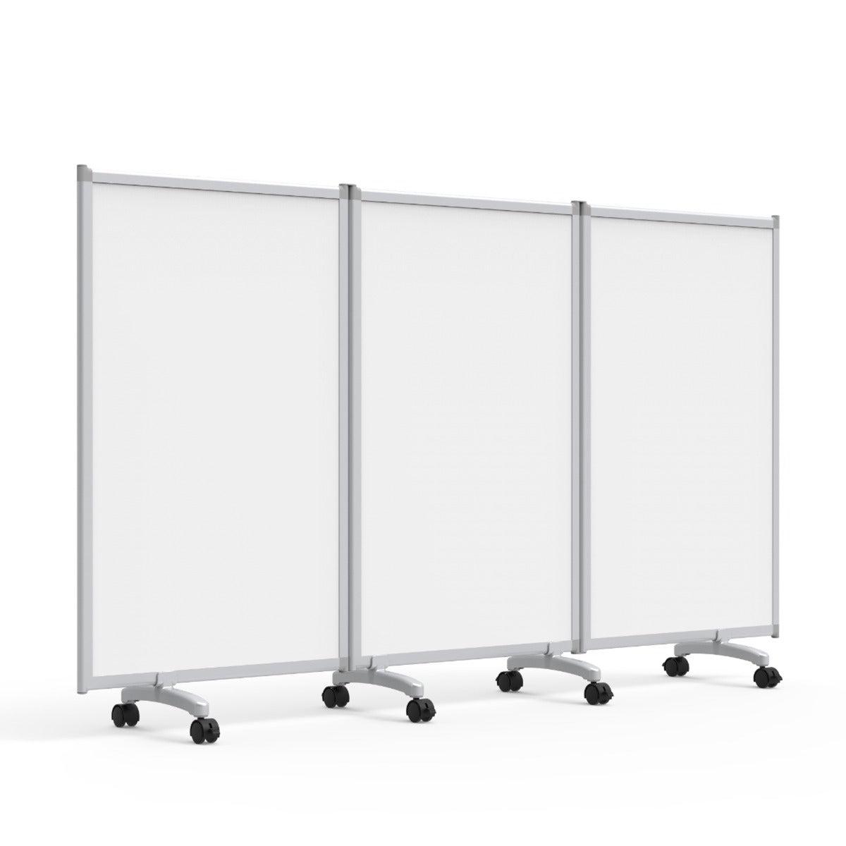 3-Panel Mobile Magnetic Whiteboard Room Divider