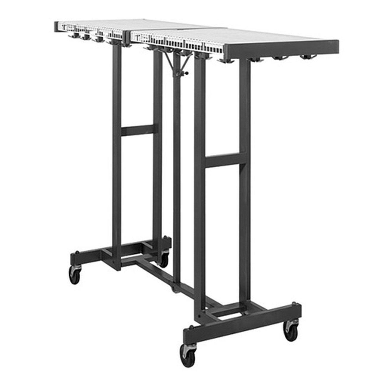 Mega Rack Hook Style Folding Coat Rack with Wire Grid Shelves