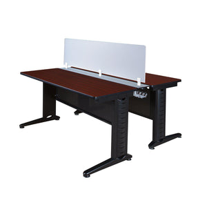 Fusion 66" x 58" Benching Station with Privacy Panel