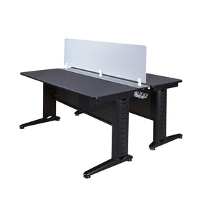 Fusion 72" x 58"" Benching Station with Privacy Panel
