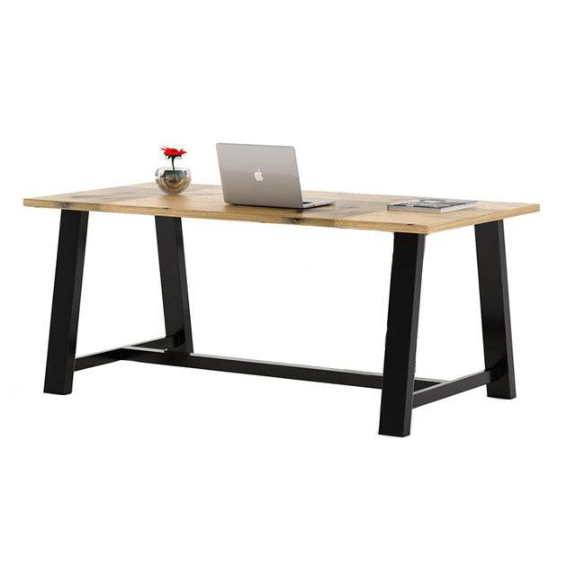 Midtown Table, Café Height, 42" x 120" x 30"H, Urban Loft Solid Wood Top, 96" Base, FREE SHIPPING