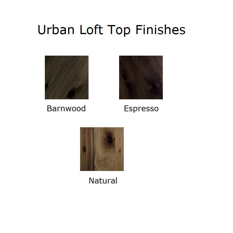 Midtown Table, Bar Height, 42" x 72" x 41"H, Urban Loft Solid Wood Top, 72" Base, FREE SHIPPING